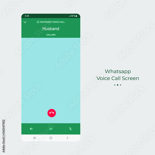 Whatsapp video call screen