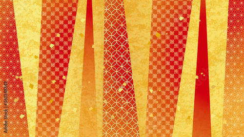 美しい金箔の和柄背景