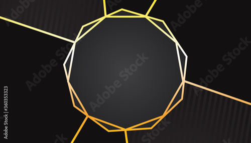 abstract black background. minimal template.  modern gold black wallpaper