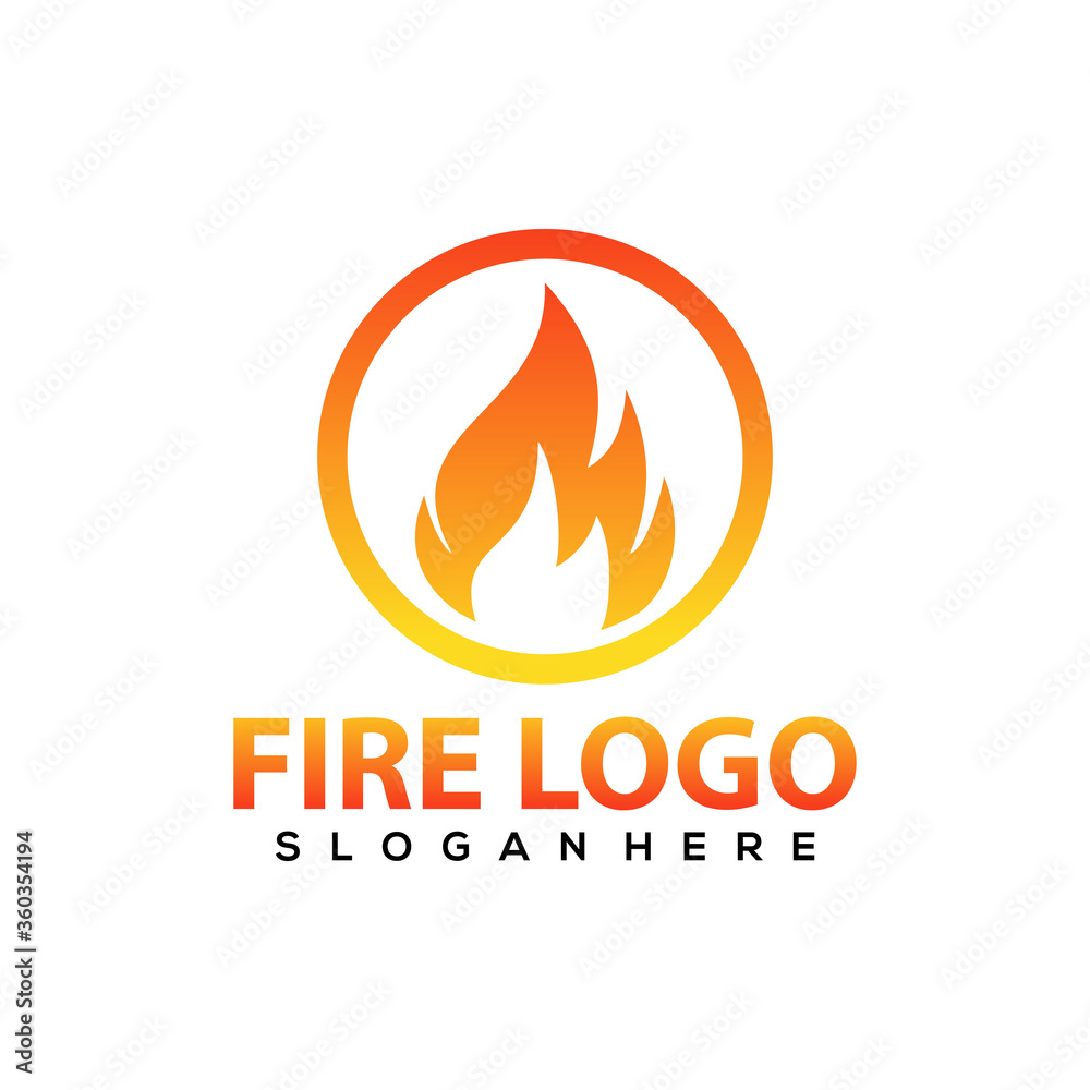 Fire logo vector, icon, symbol, illustration design template. Fire logo vector, icon, symbol, illustration design template.