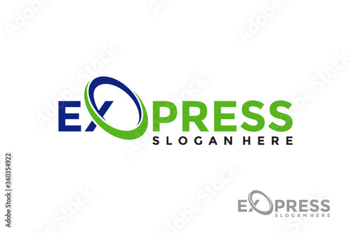 Fast Express Delivery Logo Vector. Modern Transport Logistic Logo Template Design.
