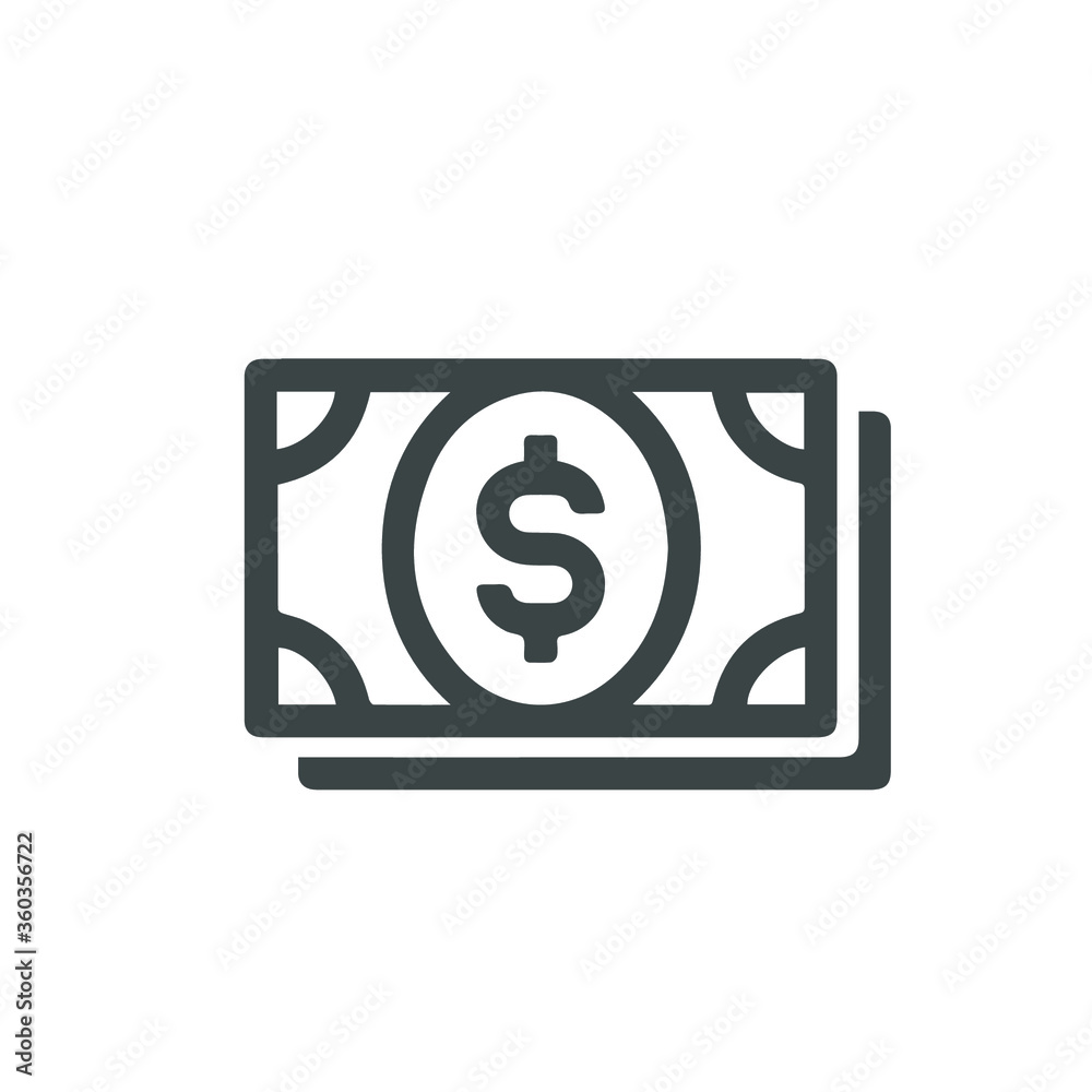 Dollar icon. Money sign isolated, Vector illustration. EPS 10. Dollar icon. Money sign isolated, Vector illustration. EPS 10.