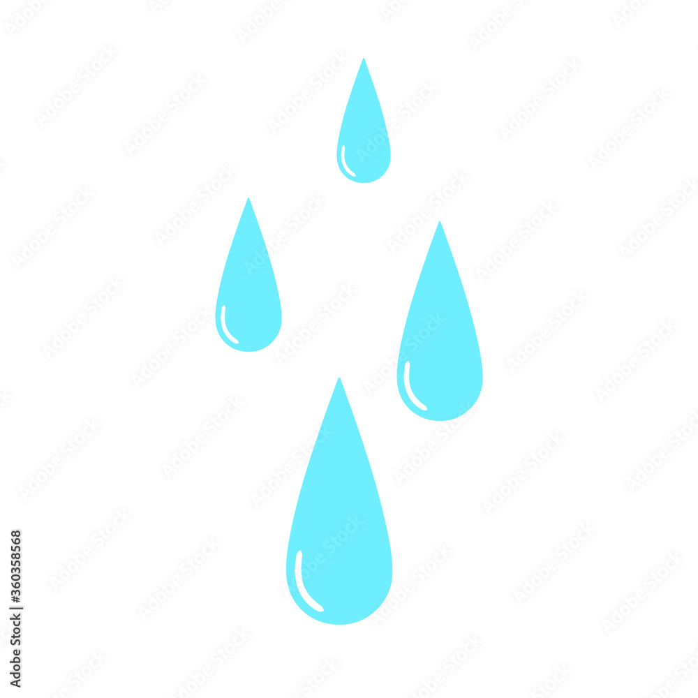 Vector water drops illustration, nature icon. Water raindrops. EPS 10 Vector water drops illustration, nature icon. Water raindrops. EPS 10