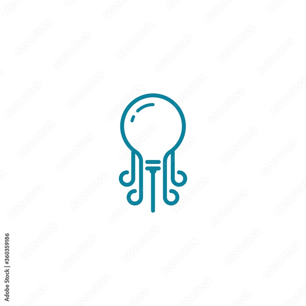 octopus icons and lights that reflect intelligence octopus icons and lights that reflect intelligence