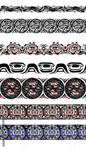 abstract background native north american set