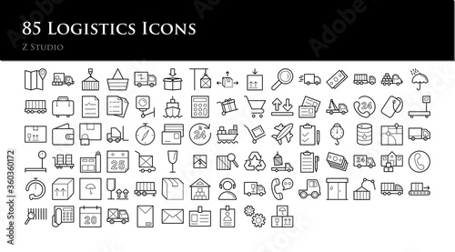 85 Logistics Icons