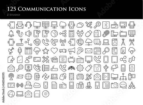 125 Communication Icons