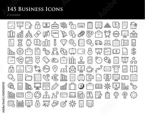 145 Business Icons