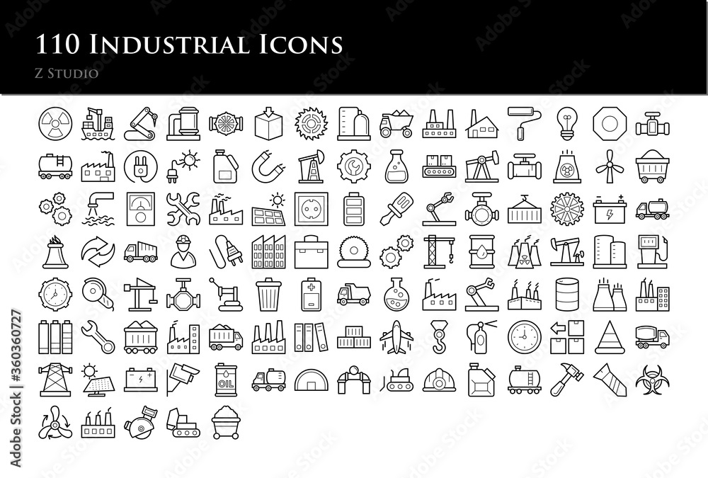 110 Industrial Icons