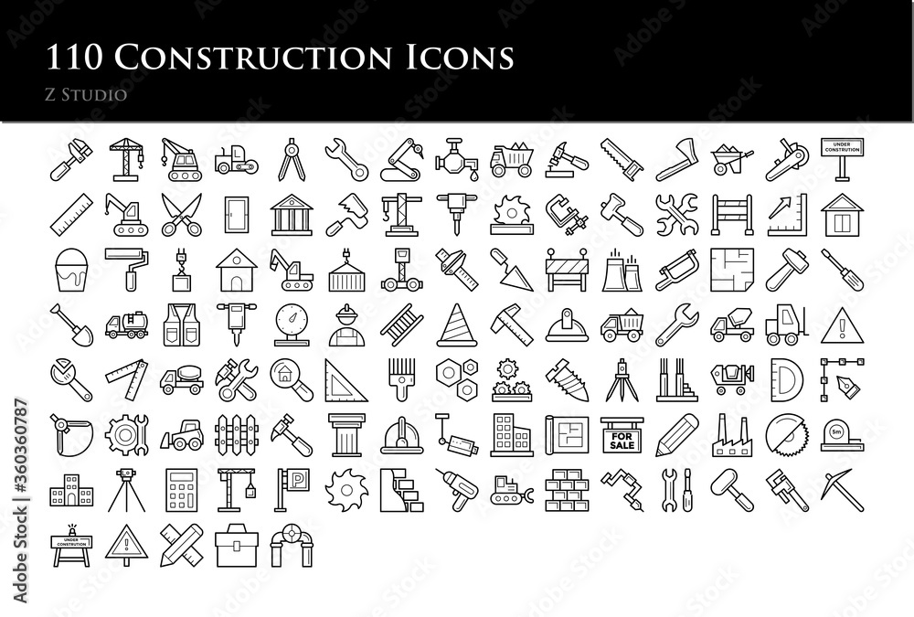 110 Construction Icons