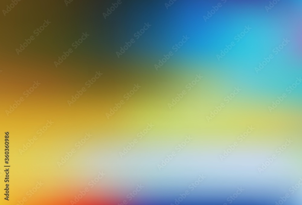 Obraz premium Light Blue, Yellow vector colorful blur background.