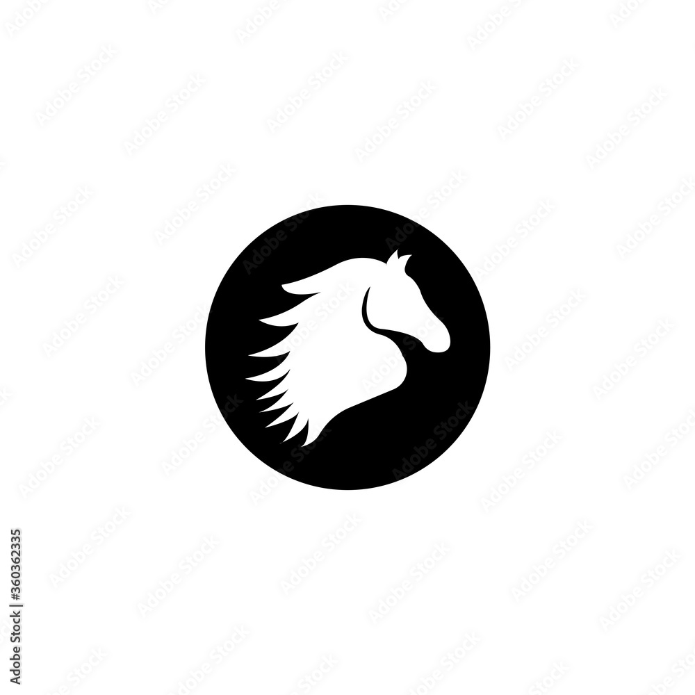 Horse Logo Template Vector icon illustration design Horse Logo Template Vector icon illustration design
