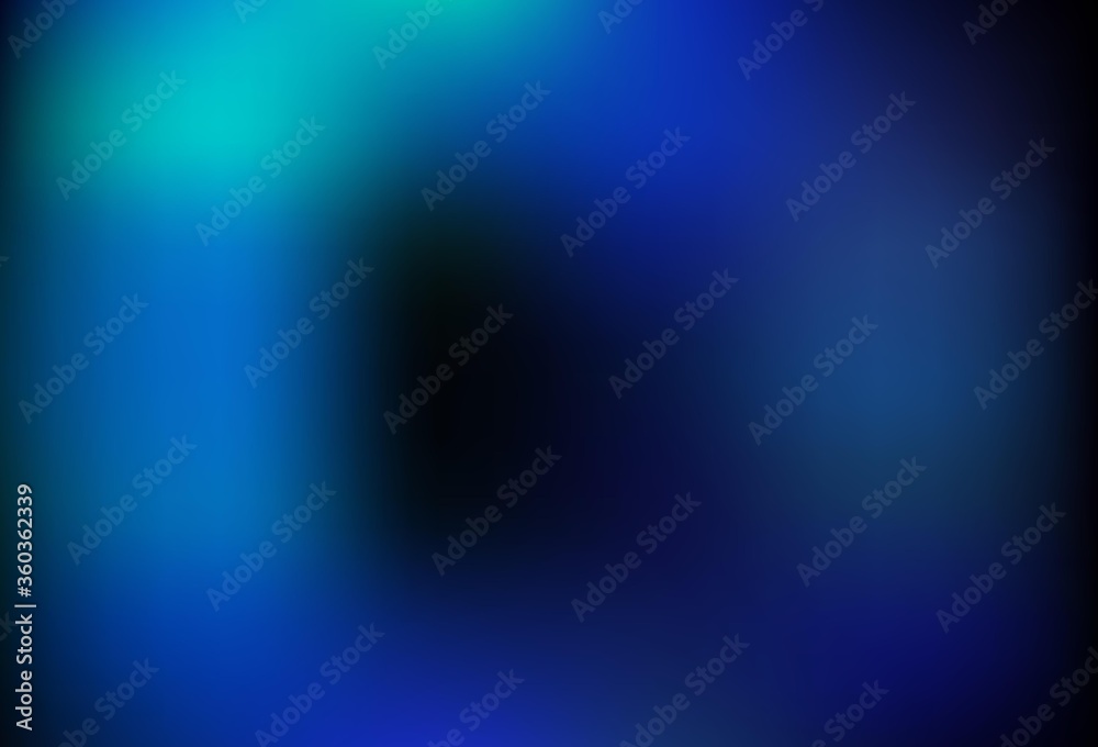 Dark BLUE vector glossy abstract backdrop.