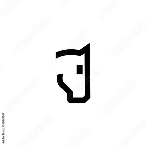 simple horse head logo design Free Download simple horse head logo design - GFXLoad