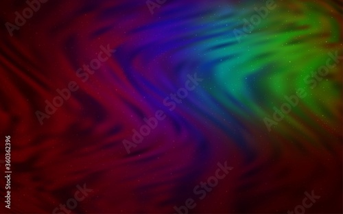 Dark Multicolor vector background with astronomical stars. Blurred decorative design in simple style with galaxy stars. Best design for your ad, poster, banner.