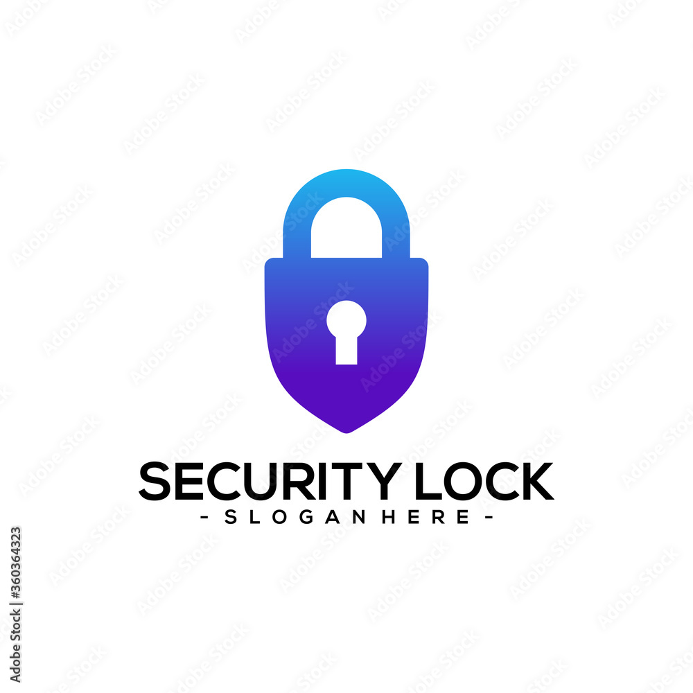 Security Lock Protection Logo Template Design. Vector illustration Security Lock Protection Logo Template Design. Vector illustration