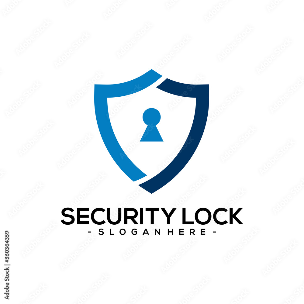 Security Lock Protection Logo Template Design. Vector illustration Security Lock Protection Logo Template Design. Vector illustration