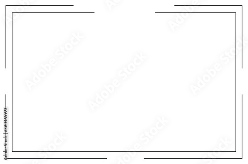 Frame Icon isolated vector. Vector Illustration. EPS 10.