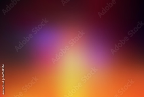 Light Pink, Yellow vector blurred shine abstract template.