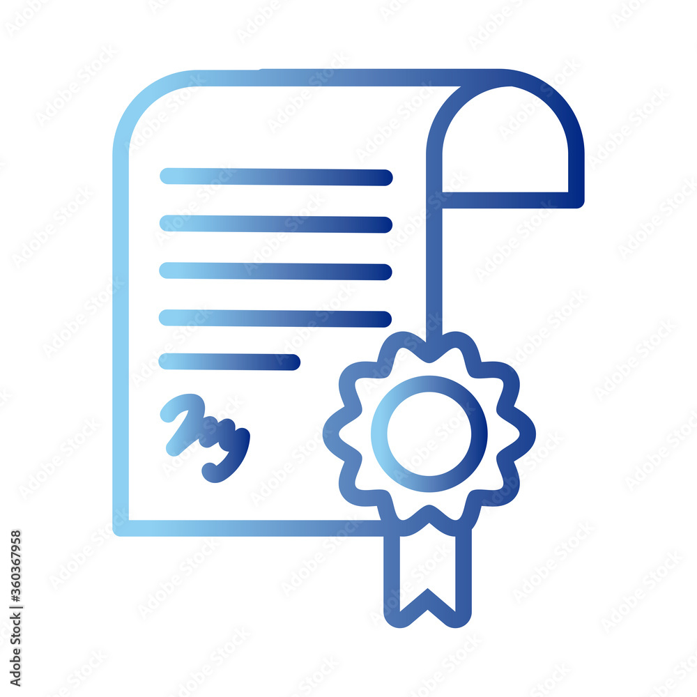 diploma graduation certificate gradient style icon diploma graduation certificate gradient style icon