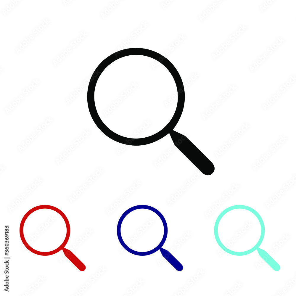 Magnify icon vector Search Symbol. Solid style. EPS 10. Magnify icon vector Search Symbol. Solid style. EPS 10.