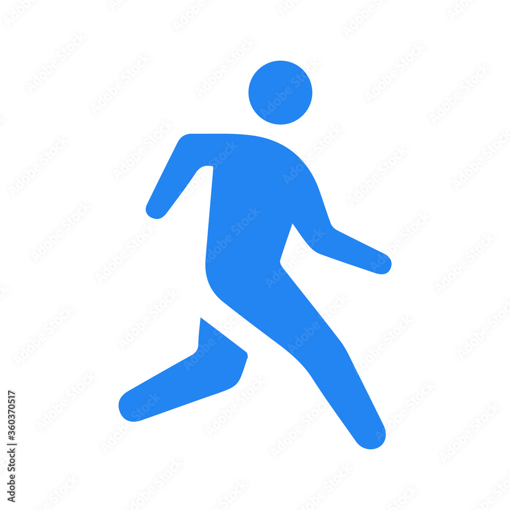 Runner icon. Logo element illustration. runner symbol design. colored collection. runner concept. Can be used in web and mobile. EPS 10.