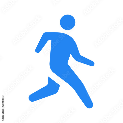 Runner icon. Logo element illustration. runner symbol design. colored collection. runner concept. Can be used in web and mobile. EPS 10. © Ysclips