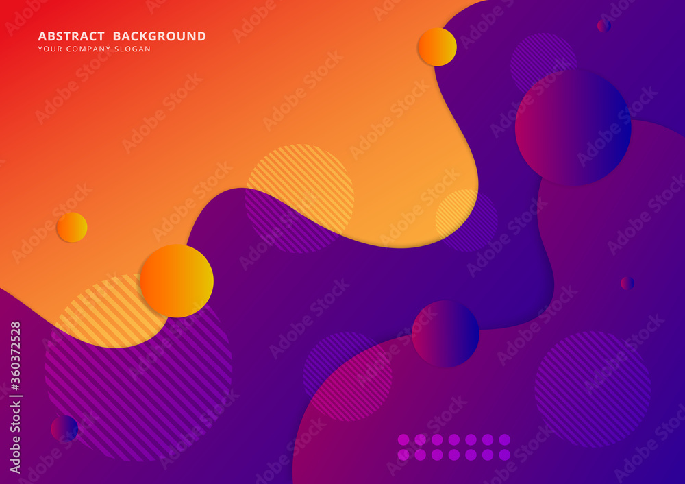Abstract background for design,Fluid gradient liquid abstract geometric shapes banner. Vector and illustration.
