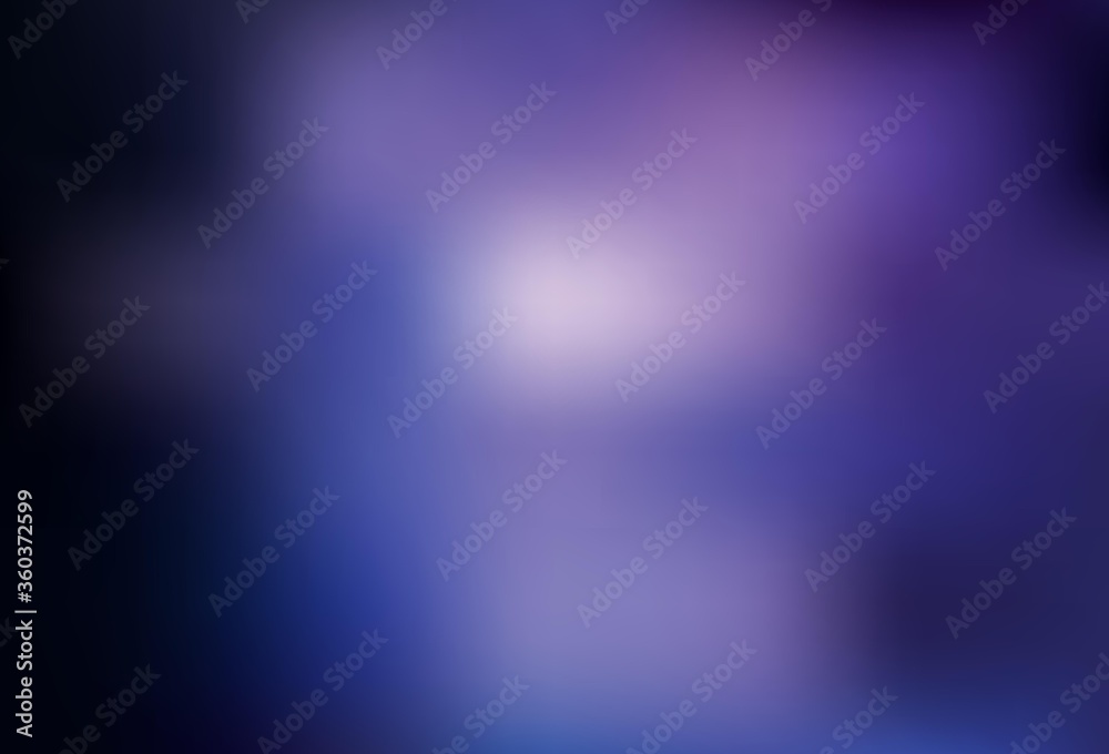 Obraz premium Dark Purple vector blurred bright template.