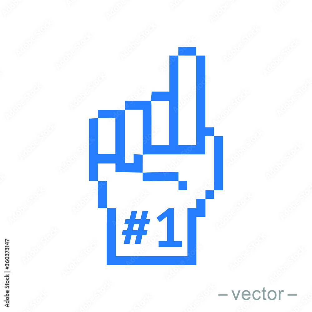Fan Number One. Vector Illustration. Eps 10. Fan Number One. Vector Illustration. Eps 10.