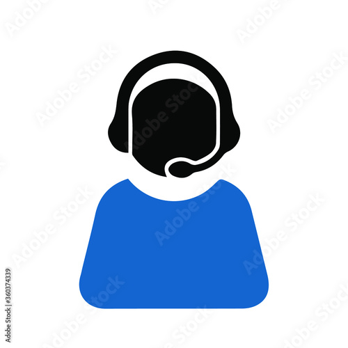 Telemarketers icon. Logo element illustration. telemarketers symbol design. colored collection. telemarketers concept. Can be used in web and mobile
