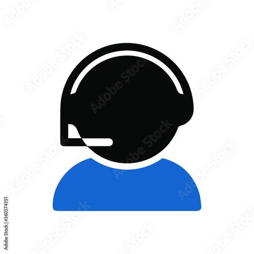 Telemarketers icon. Logo element illustration. telemarketers symbol design. colored collection. telemarketers concept. Can be used in web and mobile