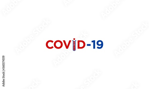 Illustration graphic vector of corona virus on the world, coronavirus infection. WHO launches new official name for coronavirus disease called COVID-19. Corona virus logo microbe, outbreak Covid-19 © viostudio