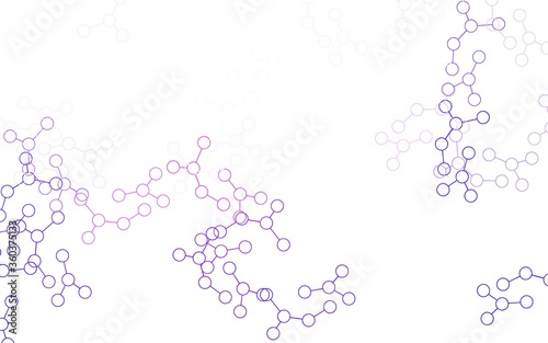 Light Purple, Pink vector texture with artificial intelligence concept. © smaria2015