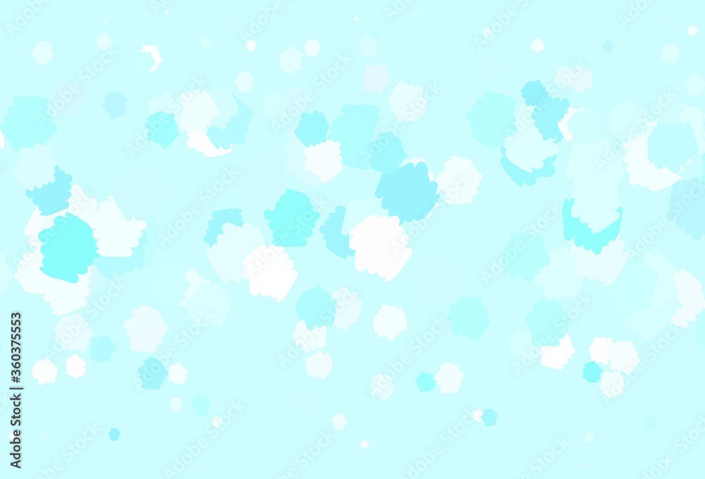 Light Green vector backdrop with memphis shapes. Light Green vector backdrop with memphis shapes.