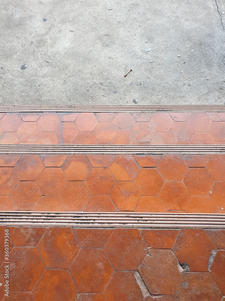 Path from paving slabs
