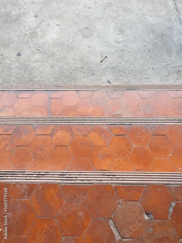 Path from paving slabs