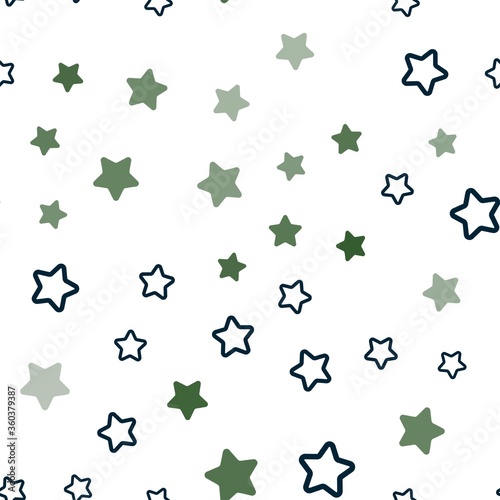 Dark Blue, Green vector seamless layout with bright stars. Modern geometrical abstract illustration with stars. Template for business cards, websites.
