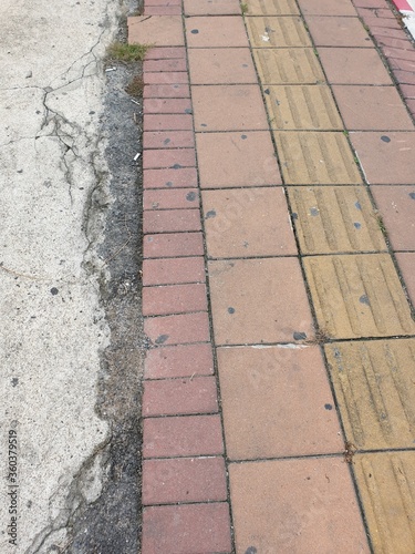 Obraz na płótnie Path from paving slabs w salonie
