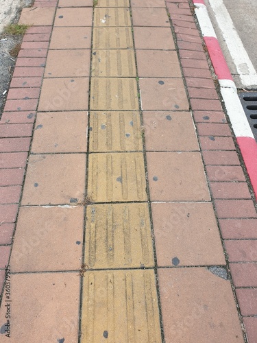Obraz na płótnie Path from paving slabs w salonie