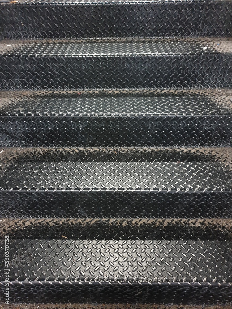 Staircase old color steel