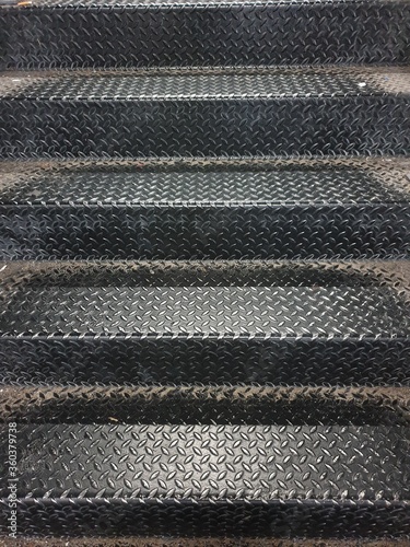 Obraz na płótnie
Staircase old color steel w salonie