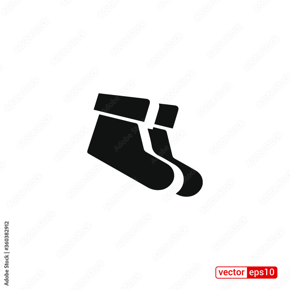 Socks icon. Christmas socks vector illustration. Simple illustration of sock vector icon for web, mobile and UI design. Socks icon. Christmas socks vector illustration. Simple illustration of sock vector icon for web, mobile and UI design.