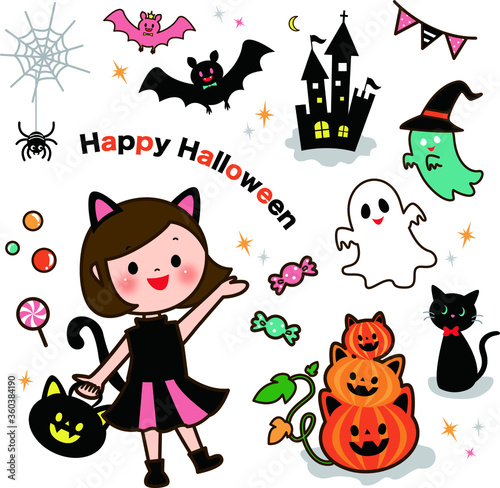 ハロウィン猫コスチューム