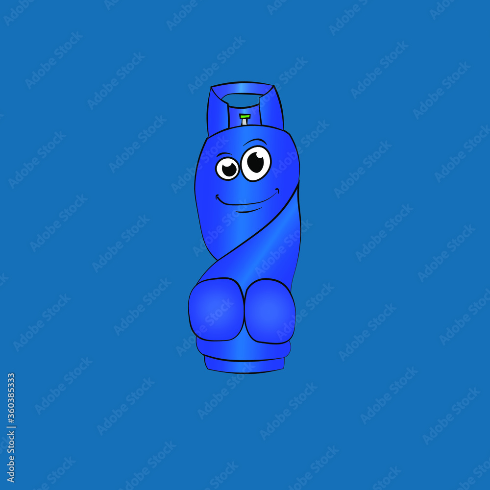 gas cylinder character illustration mascot gas cylinder character illustration mascot