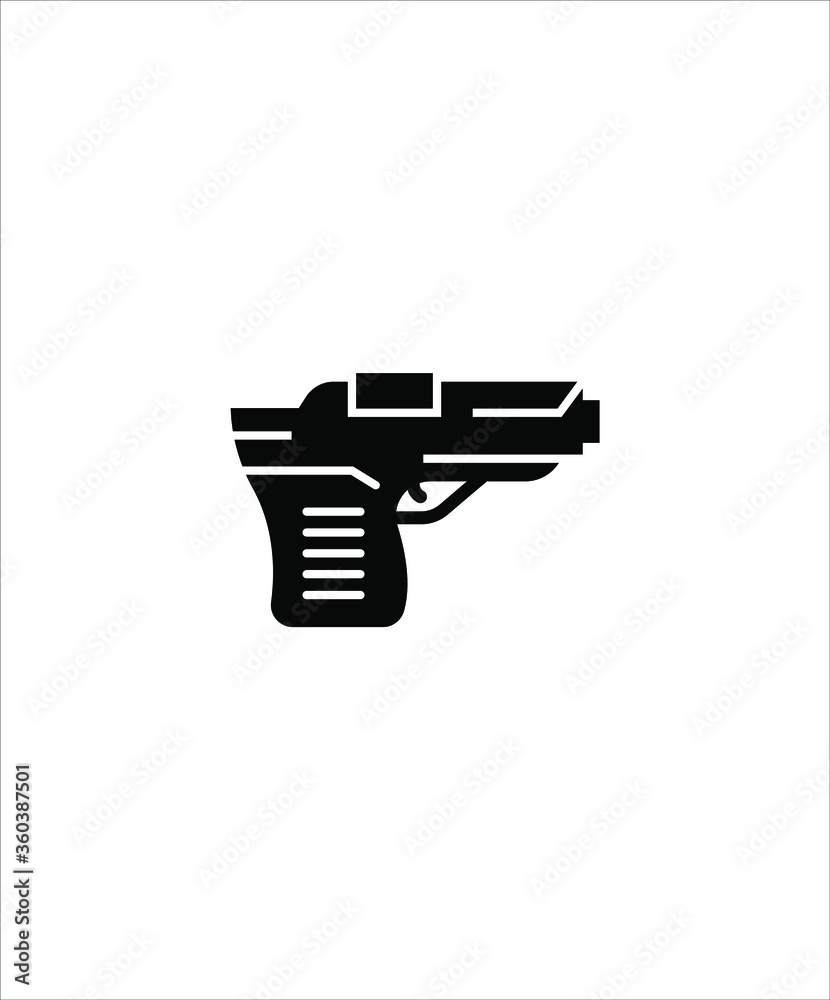 pistol icon,vector best flat con.