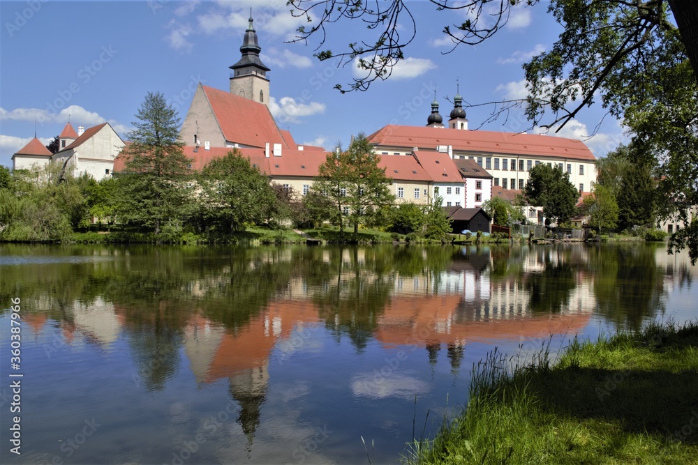 Fototapeta premium Beautiful castle by the lake