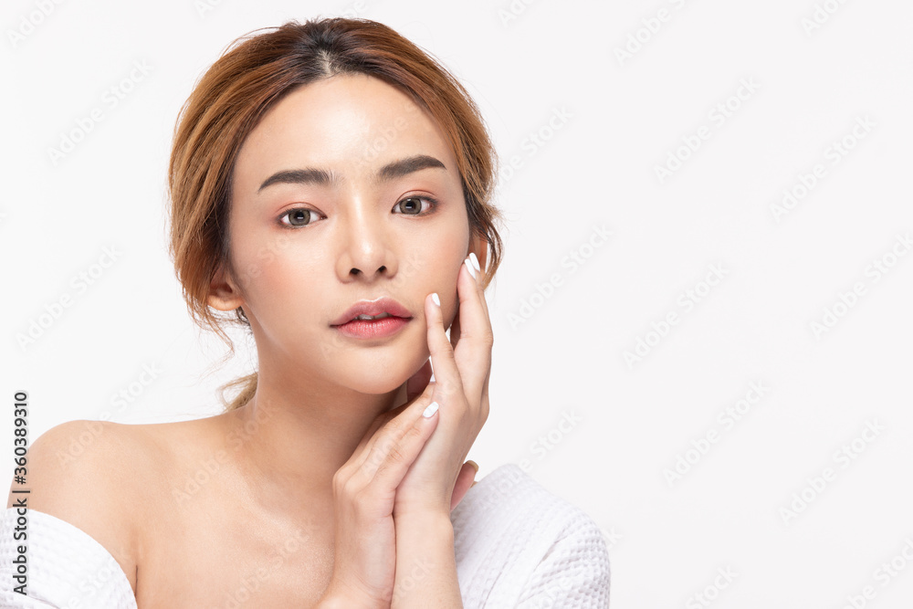 Beauty asian women portrait face with skin care healthy and skin. Beauty asian women portrait face with skin care healthy and skin.