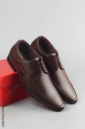 Indian Made Men's Leather Shoes with Box 