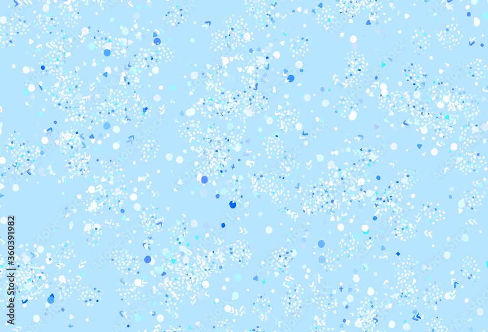Light BLUE vector texture with abstract forms. Light BLUE vector texture with abstract forms.